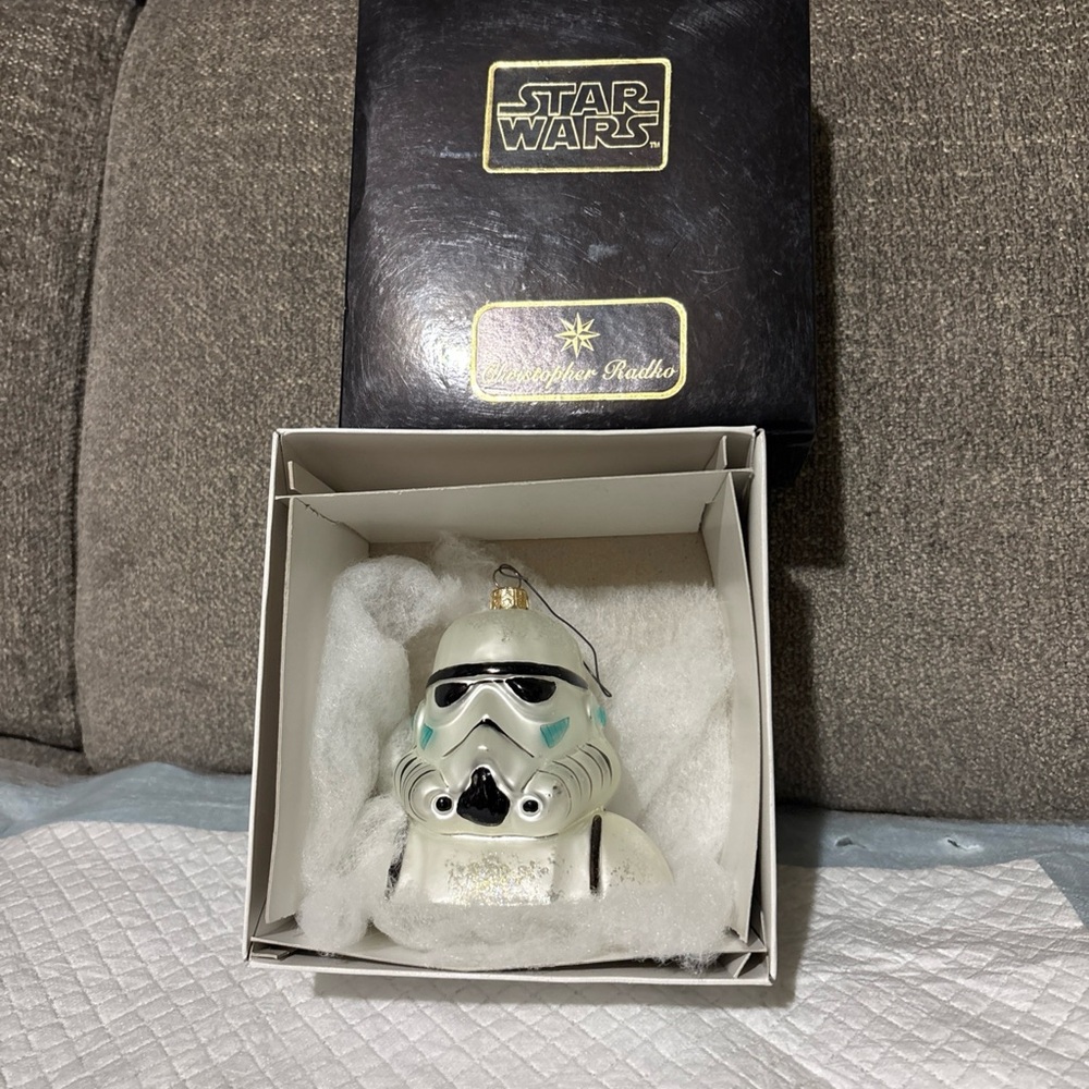 Radko Stormtrooper Ornament 3.5” Star Wars Glass Christmas with Box